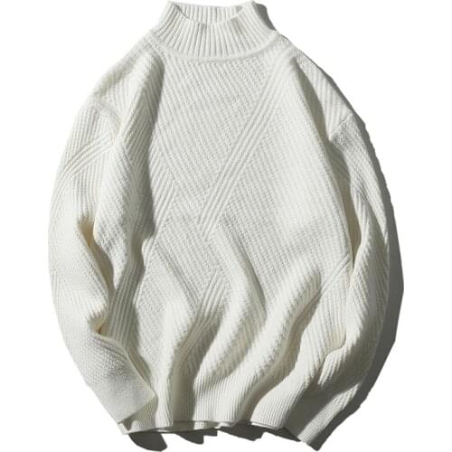 Autumn Sweater Men Sweater Acrylic Soft Winter Warm Knit Sweater Casual Pullover O-Neck Long Sleeve Men Clothing Solid Sweaters