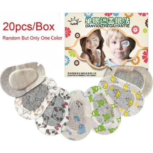20PCs/box Colorful Amblyopia Eye Patches Amblyopia Corrected Training For Children Youth Treat And For Old People Cover Protetor