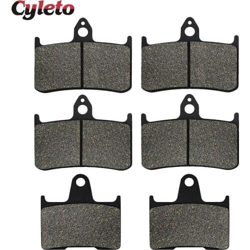 Cyleto Motorcycle Front and Rear Brake Pads for HONDA CB1300 CB 1300 X4 1997 1998 1999 2000