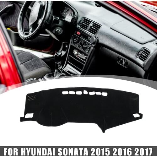 Uxcell Car Dashboard Cover Nonslip Interior Protector Sunshield Mat Carpet for Hyundai Sonata 2015 2016 2017 2018 2019