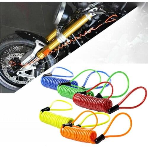 120cm Anti-Theft Warning Rope Anti Thief Bicycle Motorbike Motorcycle Wheel Disc Brake Bag Reminder Spring Cable