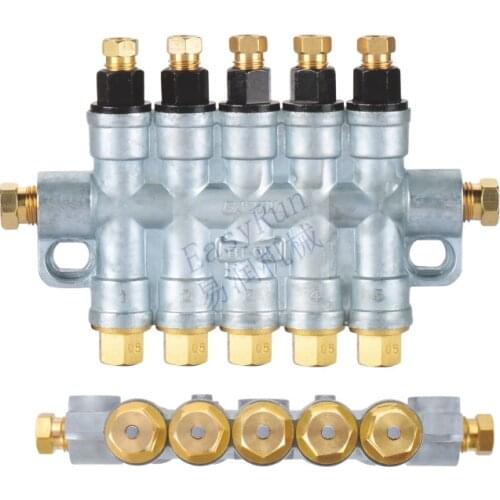 China suppliers EasyRun oil grease distributor fitting in central lubrication system dispenser pump for lathe cnc machine