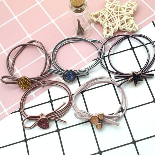 10pcs Women New High-stretch Hair Ties Girl Hand-knotted Hair Rope