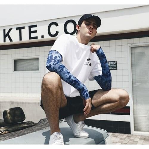 Sports Riding Outdoor Driving Sleeves Summer UV Protection Camouflage Ice Silk Sleeves Arm Warmers for men and women