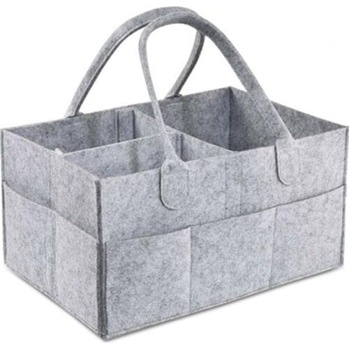 Portable Felt Diaper Baby Supplies Felt Bag Large Capacity Removable Diaper Storage Portable Mom Bag Lunch Bag