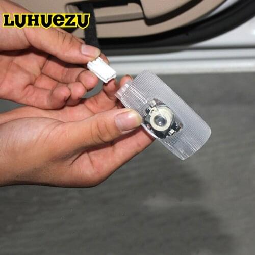 LEHUEZU LED Car Wireless Welcome Door Light For Nissan Patrol Y62 Armada Accessories 2016 2017