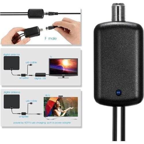 80cm TV Fox Signal Amplifier Digital HDTV Signal Amplifier Booster For Cable TV Fox Antenna HD Channel 25db