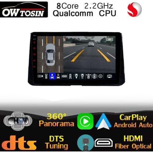 Qualcomm 8Core Android For Toyota Corolla Auris E210 2018-2021 Car Radio GPS 360 Camera Head Unit Optical HDMI DTS HIFI WiFi DSP