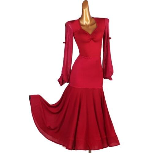 Custom made ballroom dance dresses competition waltz dress dance dresses top bodysuit skirt set dance suit