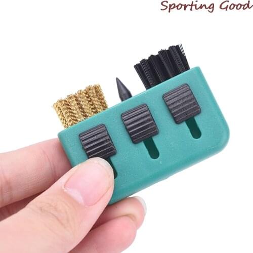 High Quality 3-in-1 Golf Club Groove Putter Wedge Ball Cleaning Brush Shoes Cleaner Golfer