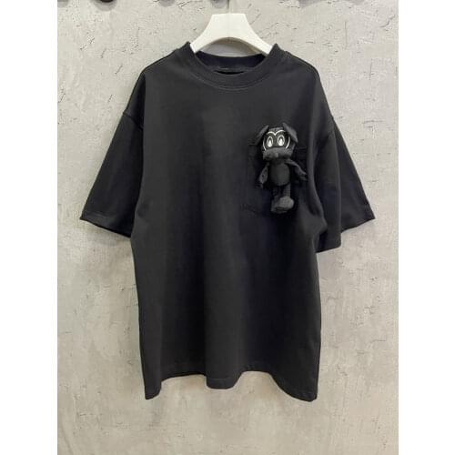 2021 Summer New Women Casual Loose Cotton Black Short Sleeve T-Shirt Tops Ladies Chic Tee Tutu
