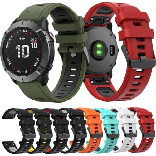 22mm WatchBand Strap For Garmin Fenix 6 6 PRO / Fenix 5 5 Plus 945 935 Easyfit sport Silicone Wriststrap Quick Release Bracelet