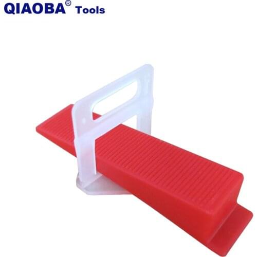 401pcs Tile Leveling System 2mm 300pcs Clips+100pcs Wedges +1piece Plier Plastic Tiling Tools Tile Spacer