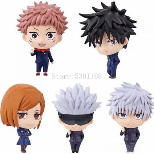 5pcs Anime Figure Jujutsu Kaisen Itadori Yuji Fushiguro Megumi Gojo Satoru PVC Action Figure Toys Jujutsu Kaisen Model Doll Gift