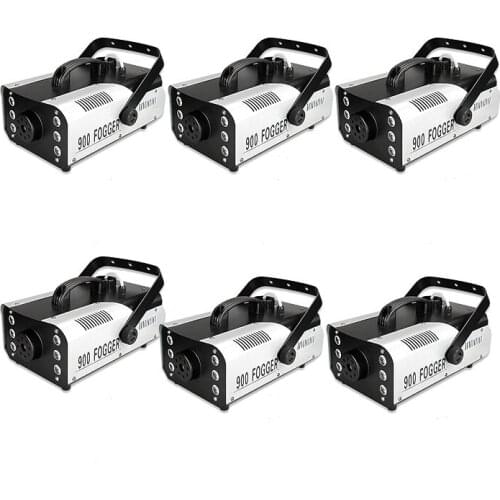 6pcs/lot LED 900W Fog Machine 900W Smoke Machine Fogger Stage Effect Light 900watt