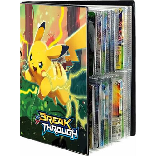 240Pcs Pokémon Map Cards Holder Pokemon Cards Album Book Game Characters Collections Binder Folder Loaded List Toy Gift For kid