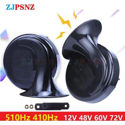 Car Snail Horn 6V 12V 36V 48V 60V 72V Electric Air Horn Motorcycle Scooter Waterproof Snail Horn Super Sound Train Truck Horns