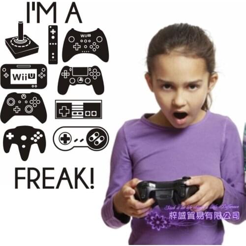 Game Handle Sticker Eat Sleep Play Gamer Decal Gaming Posters Gamer Vinyl Wall Decals Decor Mural Video Game Sticker Decal