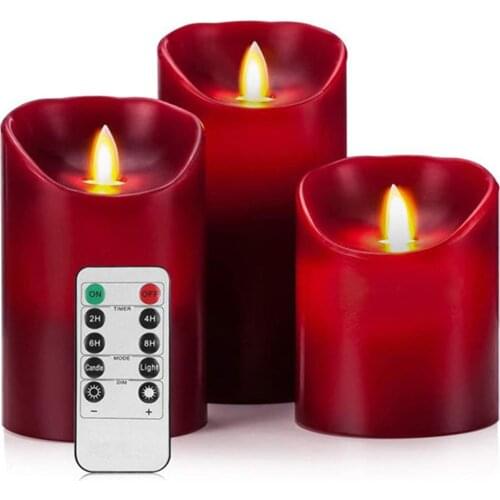 Simulation Candle Kerzen Zum Valentinstag Candles Simulationskerzen 3Pcs Kerzenornament Kerzenhalter Candleholders