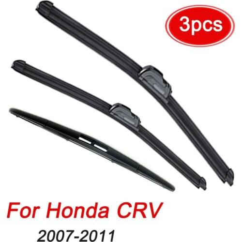 MIDOON Windscreen Wiper Blades For Honda CRV CR-V 2007-2011 3rd Generation Windshield Front Rear Set 2008 2009 2010 26"17"14"