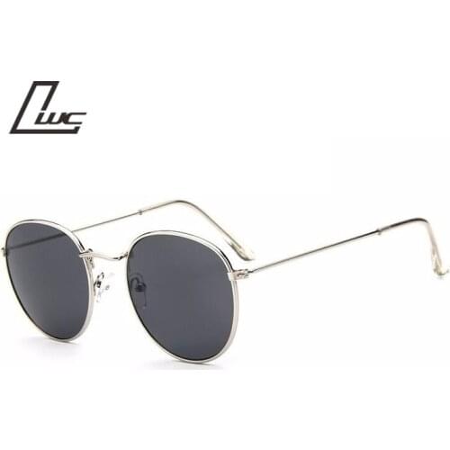 2017 Sun Glasses for Women Round Brand Designer Men Sunglasses Women Mirror Luxury Black Male Sunglasses Female Oculos De Sol