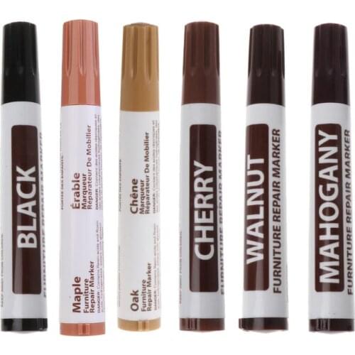 Drop Shipping 6 Colors Furniture Repair Wood Cabinet Floor Touch Up Markers Scratch Filler Remover