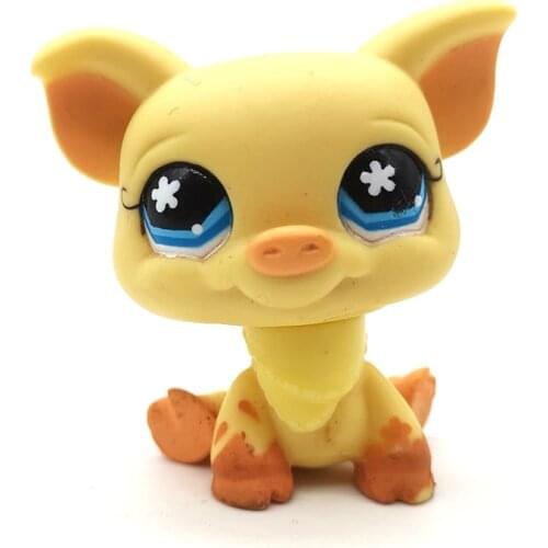 Rare pet shop toys stands short hair cat original kitten husky dog cute animal old collection figures gift