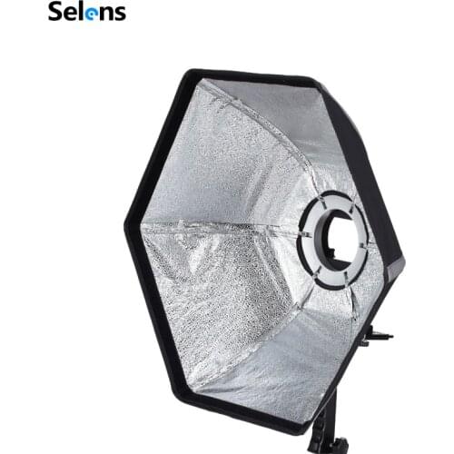 Selens photographic Soft box 20"/50cm Collapsible Hexagon Softbox with L-Shape Adapter Ring Photo Studio Accessories