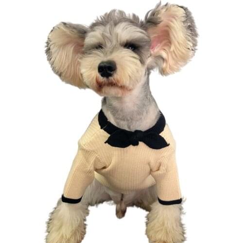 Cat Dog Sweater Knit Apparel Schnauzer Dog Clothes Pomeranian Poodle Bichon Pug French Bulldog Clothing Puppy Apparel Dropship