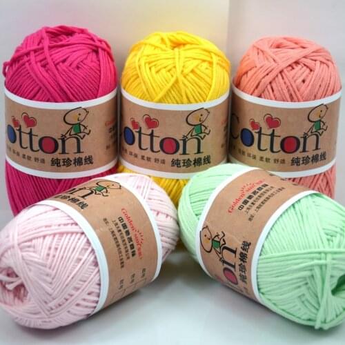 Free Needle, 400g 8pcs/lot Best Quality Soft Cotton 100% Baby Milk Hand-knitted Yarn Crochet Yarn for Knitting Scarf Wool Yarn