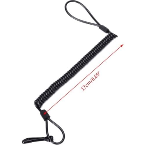 H8WC Outdoor Tactic Spring Lanyard Elastic Retractable Anti-lost Waist Hanging Retention Rope Police Rifle Sling