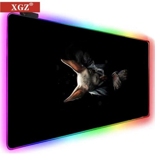 Xgz RGB independent popular large mouse pad XXL non-slip rubber computer peripherals, used for gamers keyboards, 40x90cm csgo
