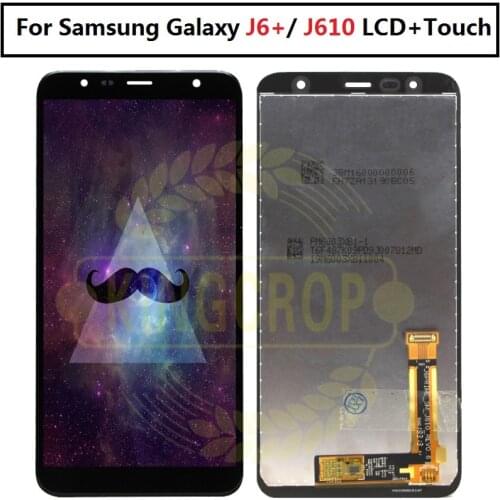 For Samsung J6 Plus J610 LCD Display Screen with Touch Screen Digitizer Assembly Replace 100% Tested For samsung J6+ lcd