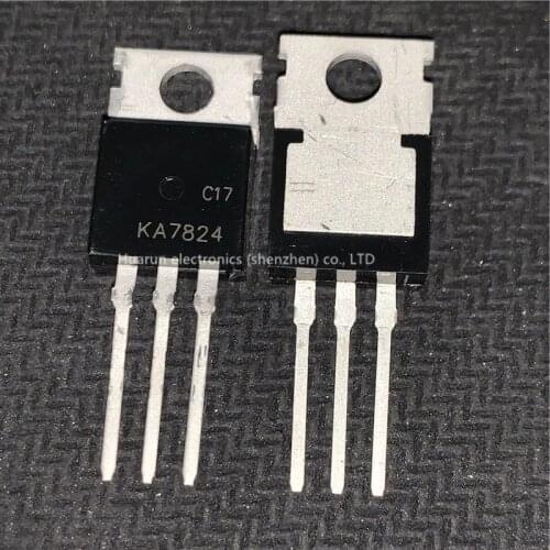10pcs/lot KA7824 three-terminal voltage regulator tube regulator TO-220