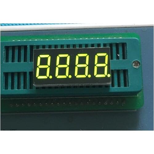 10PCS Common Cathode/Anode 0.36 inch digital tube 4 bits digital tube led display 0.36inches Emerald digital tube yellow green