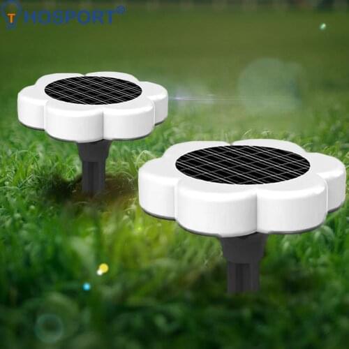 2pcs Solar Ground Lights LED Solar Garden Lights Waterproof Outdoor Solar Disk Lights for Pathway Yard Walkway Patio Lawn Path