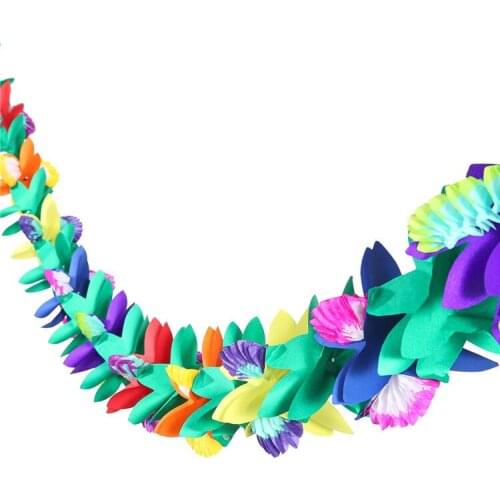 3M Hawaiian Flower String Jungle Beach Theme Party Summer Party Decor Beach Tropical Party Backdrop Bachelorette Party