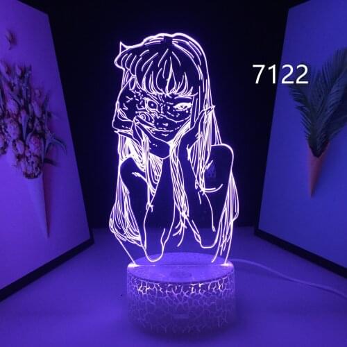 Anime Junji Ito Collection Tomie 3D Lamp for Birthday Gift Bedroom Decor Nightlight Manga Junji Ito Collection LED Night Light