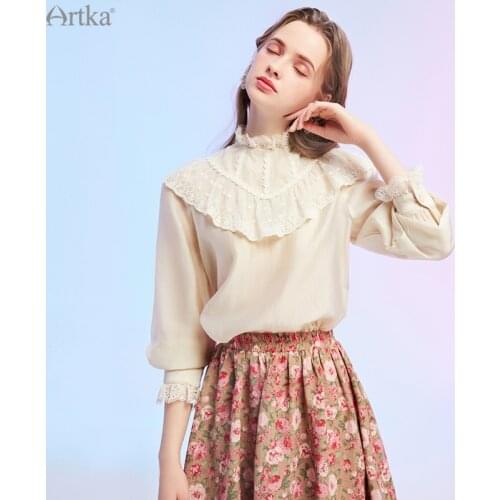 Женские белые рубашки Artka China At AliExpress