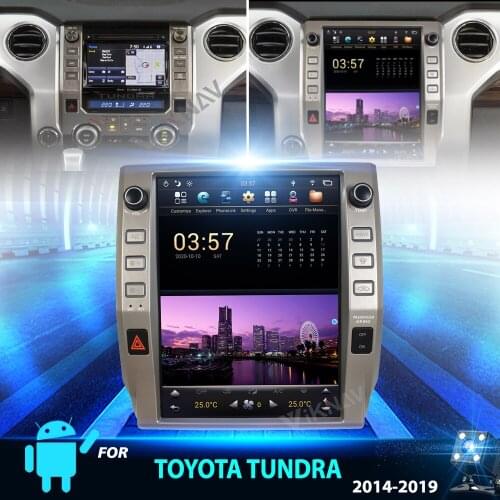 2din Android Car Radio For Toyota Tundra 2014-2019 Car DVD Multimedia Player Auto Stereo Gps Navigation PX6 Carplay 12.1 inch