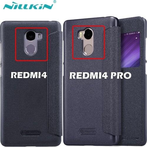 Original Nillkin Xiaomi Redmi4 PRO phone case Nillkin Sparkle case for Xiaomi Redmi 4 Pro case phone protective flip cover