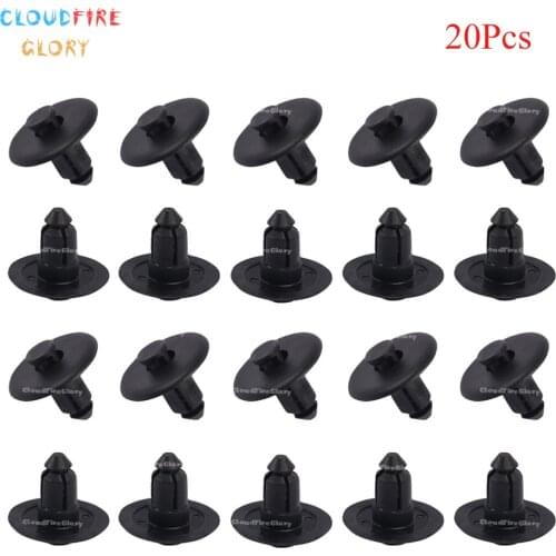 CloudFireGlory 20Pcs Push Type Retainer Nylon Clip W705956-S300, W705956S300 For Ford For Lincoln LS 1999-On
