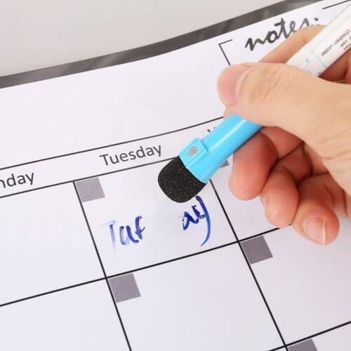 A3 Monthly Planner Magnetic Whiteboard Fridge Magnets Drawing Message Remind Pad P9YA