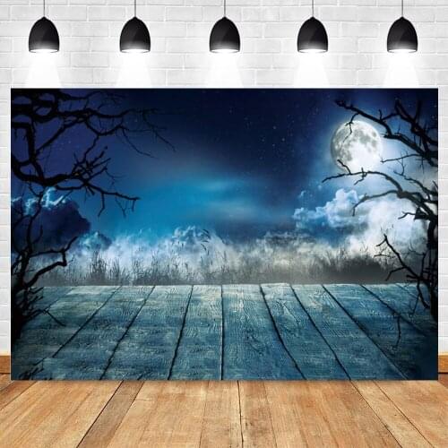 Yeele Halloween Background Wood Board Dead Tree Clouds Baby Portrait Backdrop Photography For Photo Studio Photophone Photocall