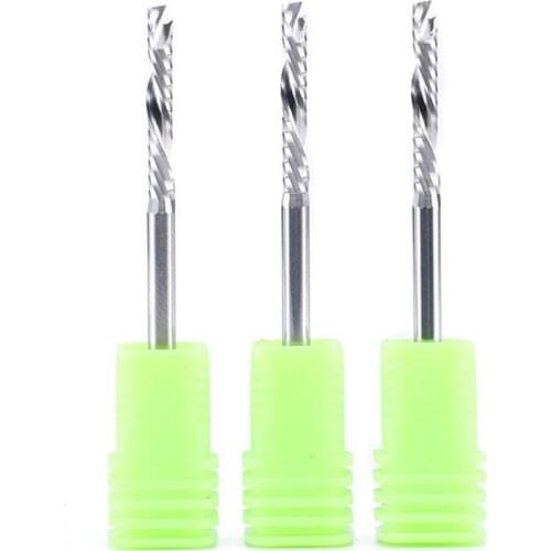 5PCS 1/8 UP DOWN Cut 3.175mm single Flutes wood working Router bit compression cnc milling cutter