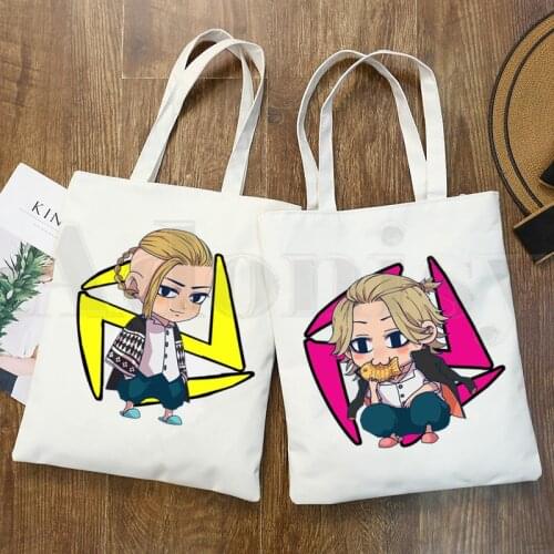 Hanagaki Takemichi Manjiro Sano Tokyo Revengers Handbags Shoulder Bags Casual Shopping Girls Handbag Women Elegant Canvas Bag