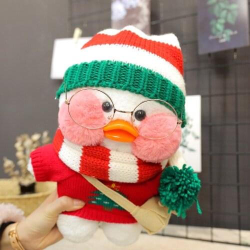 Ins Hyaluronic Acid Duck Cute Yellow Duck Plush Stuffed Doll Hand Warmer Doll Baby Birthday Present Toys for Children Room Decor
