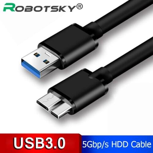 USB 3.0 Type A to Micro B Cable Fast Speed External Hard Drive Disk HDD For Samsung S5 S4 Note3 USB HDD Data Sync Cable