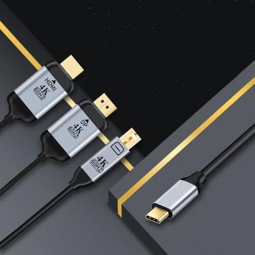 USB Type c 3.1 Displayport Cable to HDMI DP Mini DP for MacBook Samsung S8 Huawei P40 display port to usb-c Thunderbolt adapter