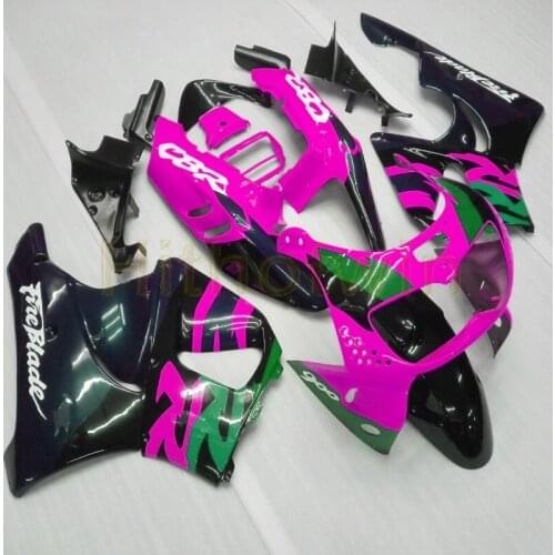 Custom motorcycle cowl for CBR900RR 1994-1997 CBR900 RR 94 95 96 97 ABS Plastic Fairings+Botls+pink black
